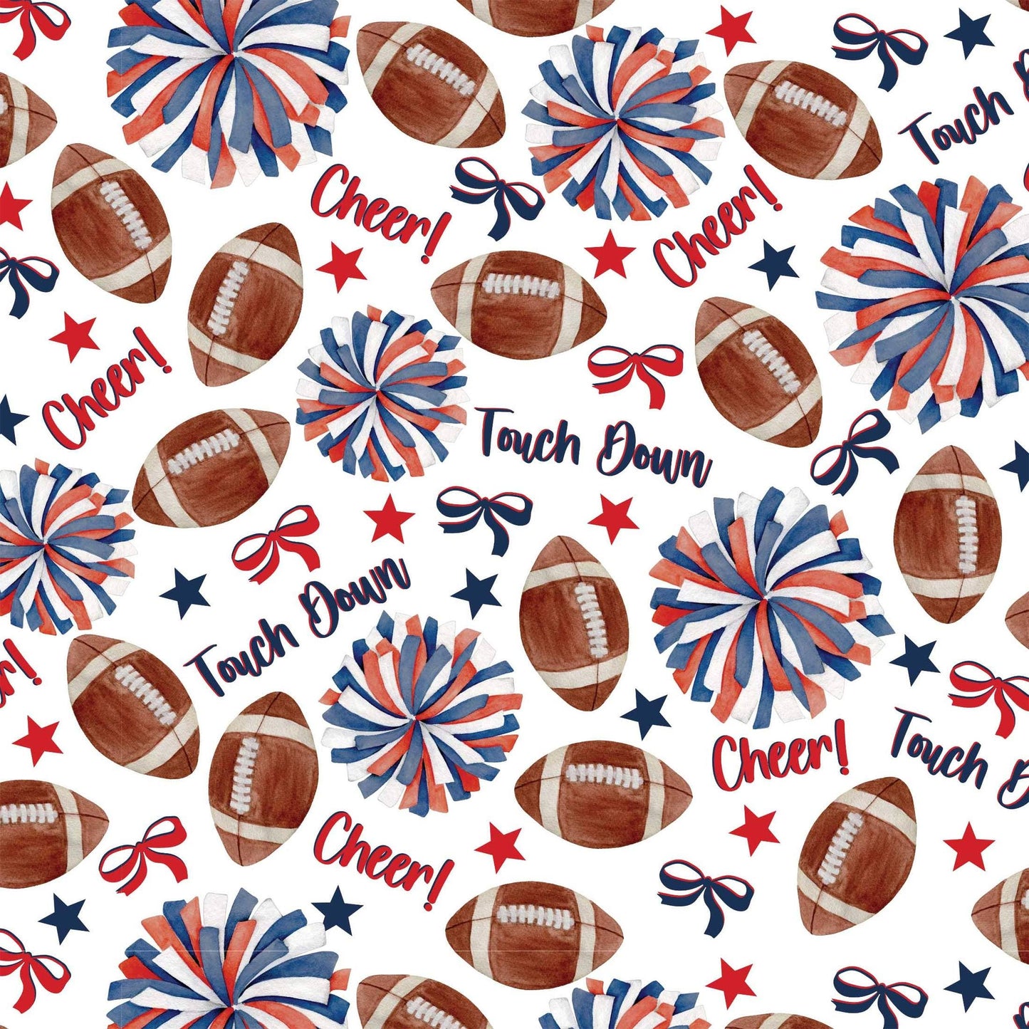 Red and Navy Game Day - Champagne Collection