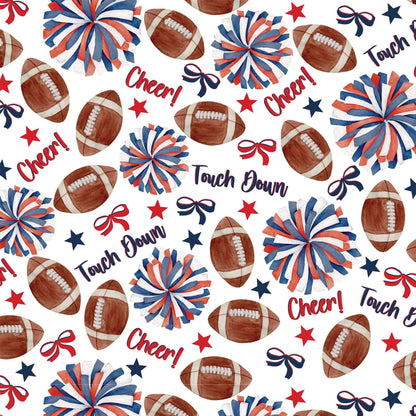 Red and Navy Game Day - Champagne Collection