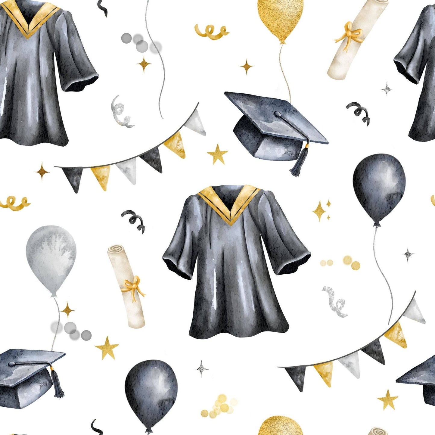 Black and Gold Graduation - Champagne Collection