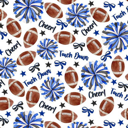 Royal Blue and White Game Day - Champagne Collection