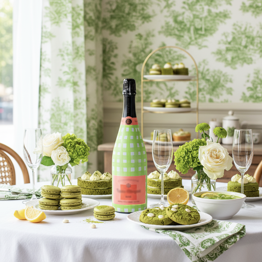 Matcha Lemonade Picnic Gingham- Champagne Collection