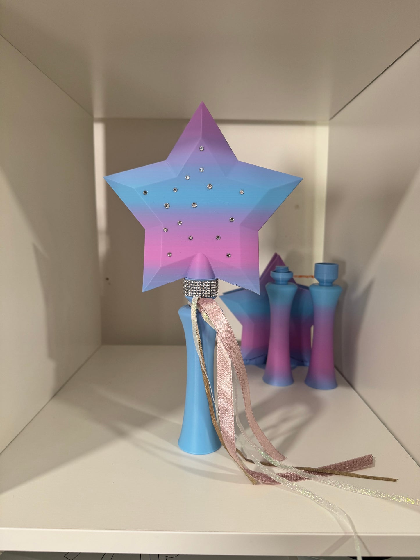 MAGIC PAY WAND AUSTRIAN CRYSTALS AND RIBBONS