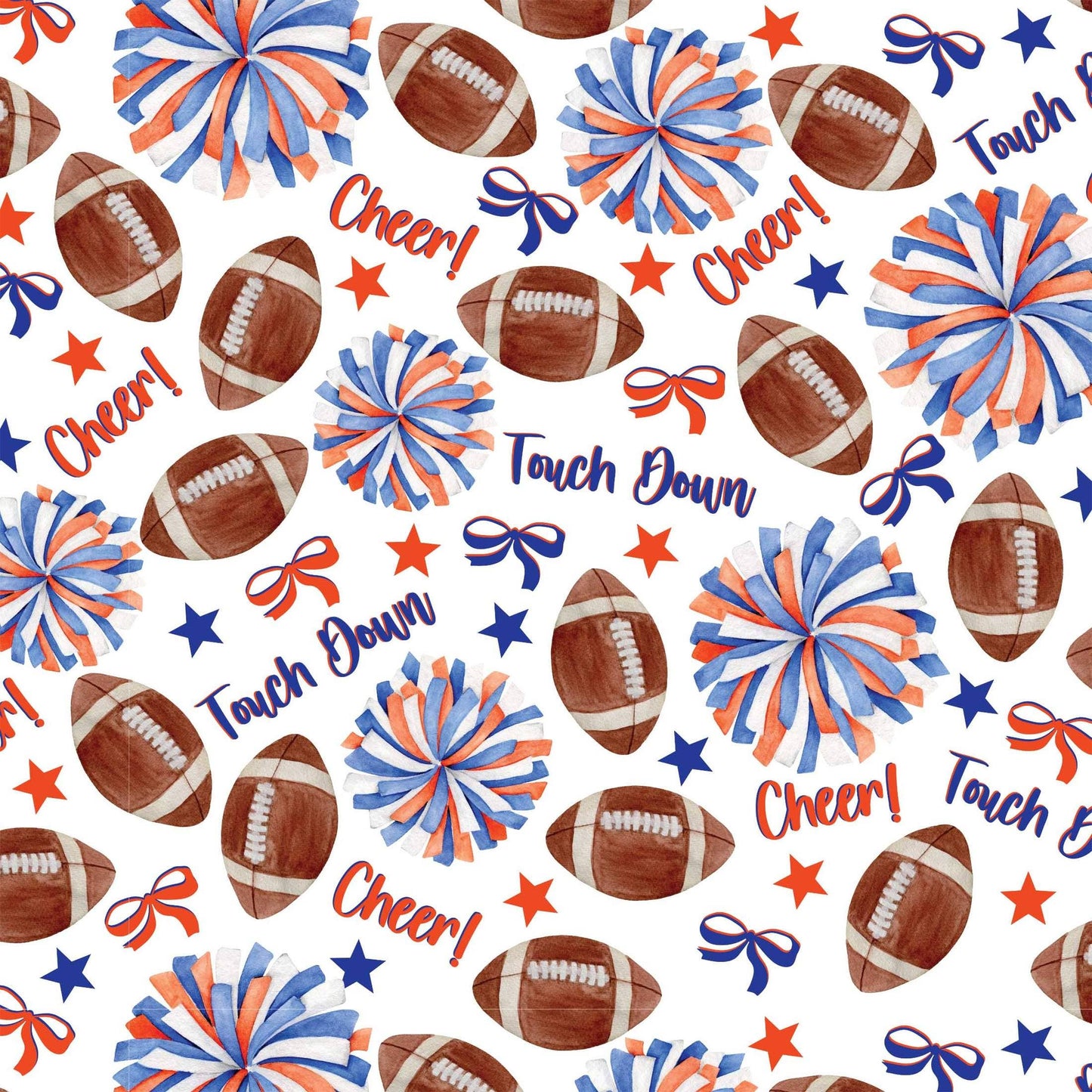 Blue and Orange Game Day - Champagne Collection