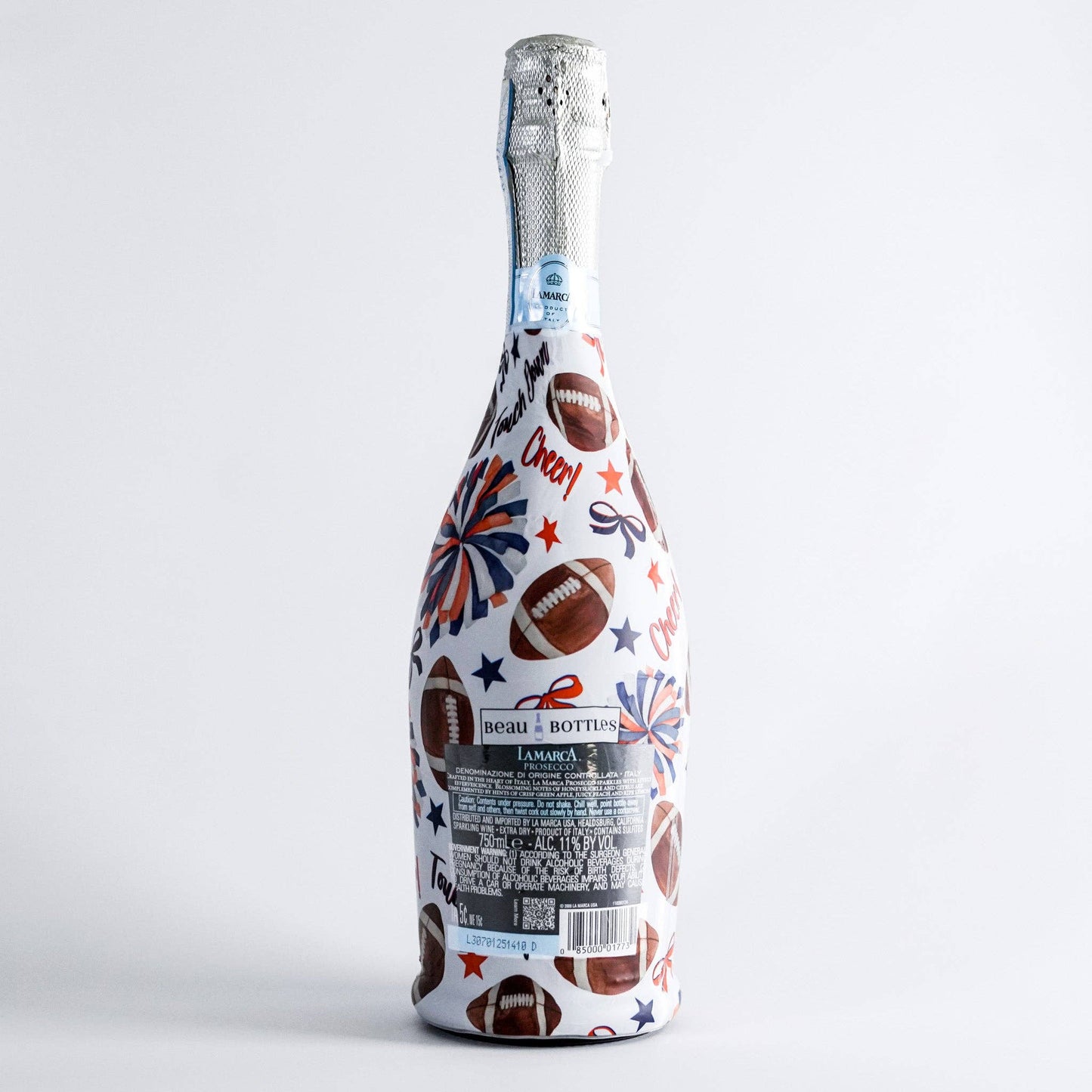 Navy and Orange Game Day - Prosecco Collection