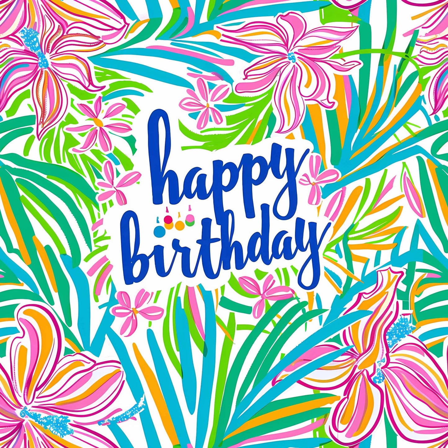 Happy Birthday Floral - Prosecco Collection
