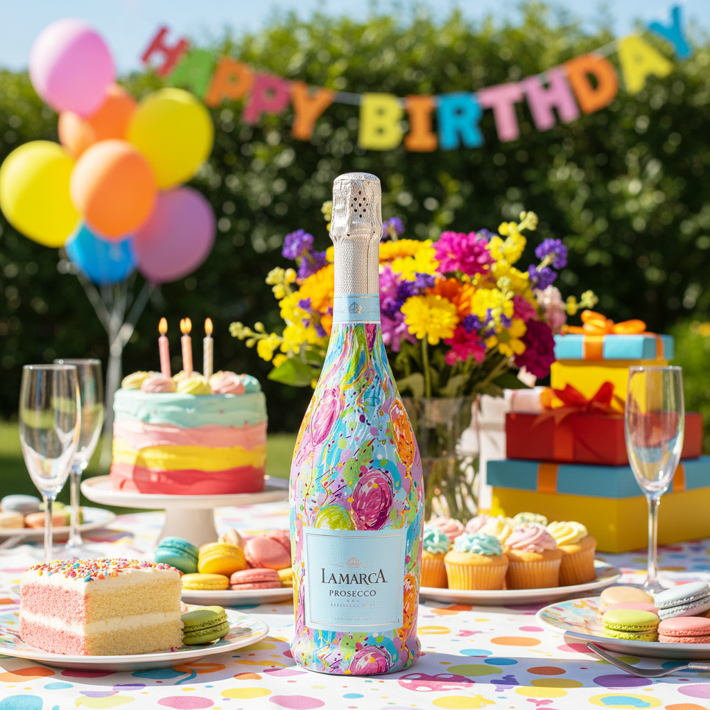 Happy Birthday Balloons - Prosecco Collection