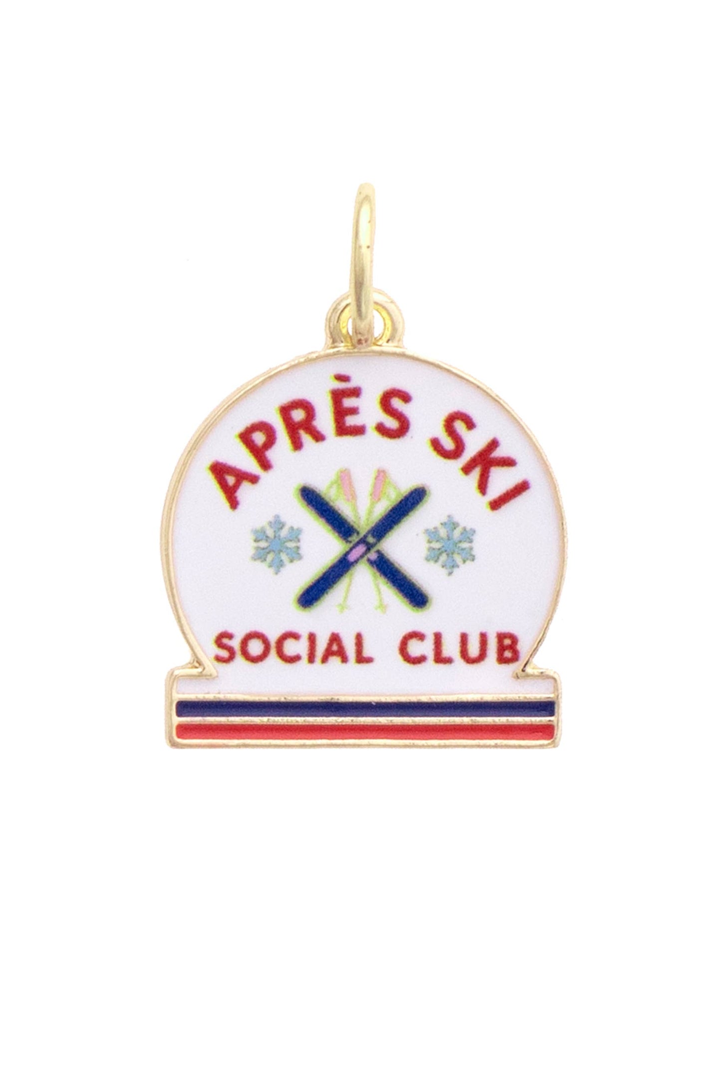 Après Ski Social Club Enamel Charm in White